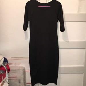 Black Spandex-Like Dress